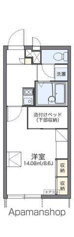 レオパレスソレイル横田Ⅱ(1K/1階)の間取り写真