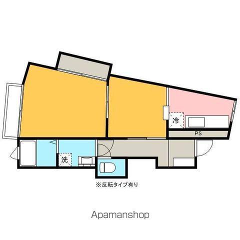 フォーラム東山(ワンルーム/1階)の間取り写真