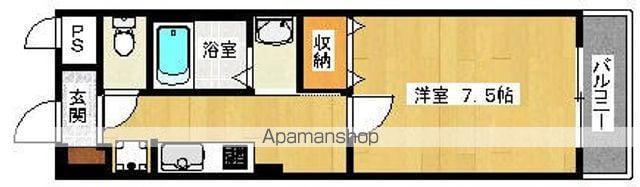 エルロード住吉7号館(1K/1階)の間取り写真