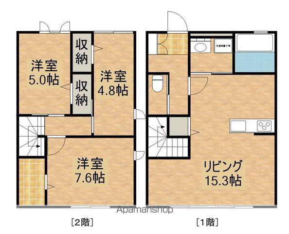 ＦＲＩＥＤＥＮ（フリーデン）Ｄ棟(3LDK)の間取り写真