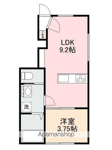 LUMIELE仏生山(1LDK/1階)の間取り写真