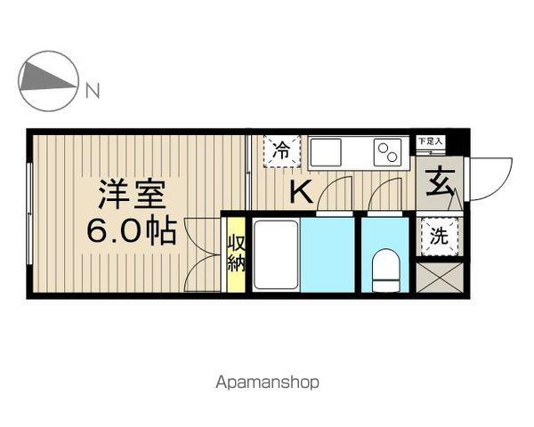 アーバントラスト北小岩2号館(1K/4階)の間取り写真