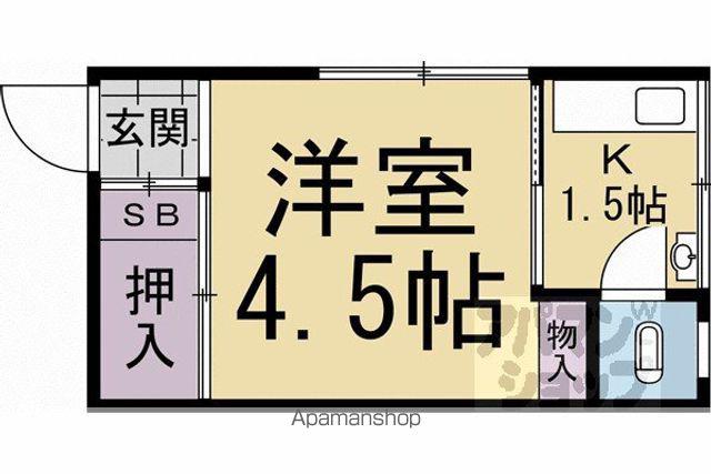 セカンドステージ静楽(ワンルーム/2階)の間取り写真