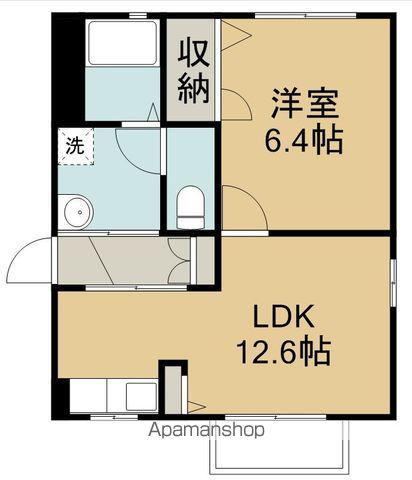メゾン・ドール中野D(1LDK/1階)の間取り写真