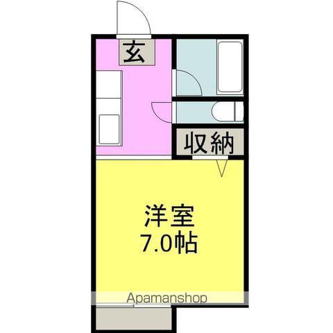 ラフォーレ泉(1K/1階)の間取り写真