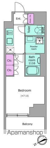 ドゥーエ三ノ輪Ⅰ(1K/10階)の間取り写真