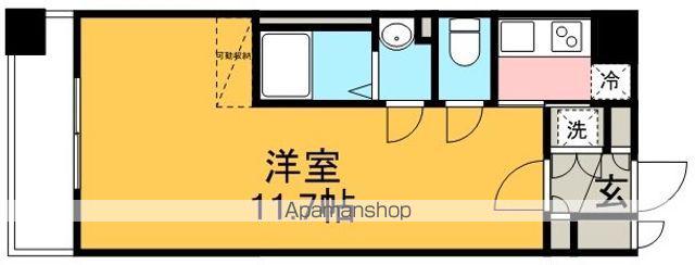 AQUATOWNイースト-1(1K/3階)の間取り写真