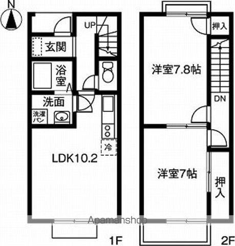 ＤＵＰＬＥＸ　イトーⅡ　Ａ(2LDK)の間取り写真