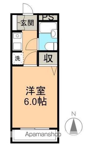 清城ハイツ(1K/2階)の間取り写真