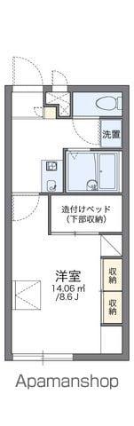 レオパレスインター(1K/2階)の間取り写真