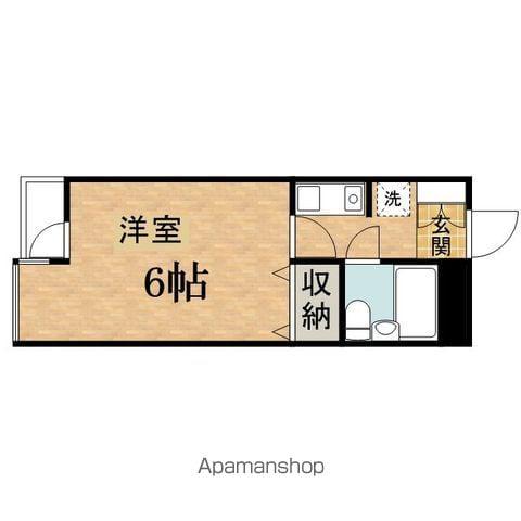 MAC平山城址公園コート(1K/3階)の間取り写真