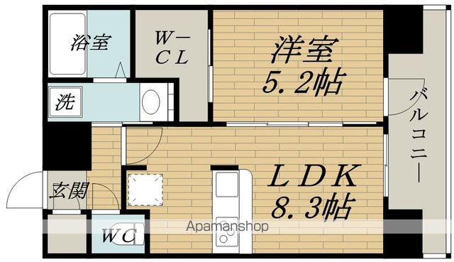 リッツ新大阪(1LDK/11階)の間取り写真