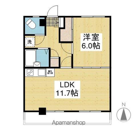 オレンジハイツ(1LDK/3階)の間取り写真