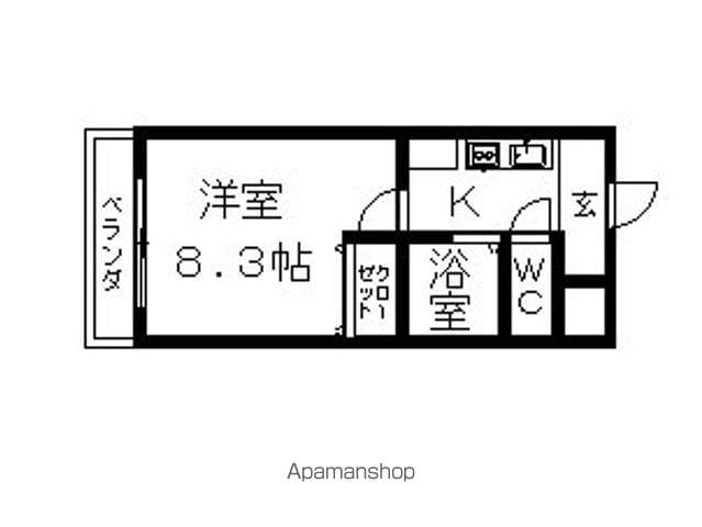 エトアール大幸(1K/3階)の間取り写真