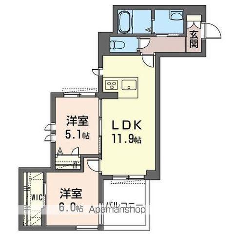 PAGE Ⅰ HOUSE(2LDK/1階)の間取り写真