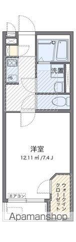 ミランダ御字神(1K/1階)の間取り写真