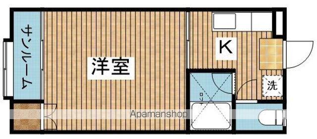 オータムポエム(1K/2階)の間取り写真