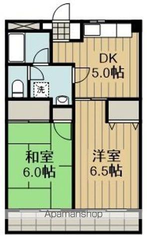 プレジール(2DK/1階)の間取り写真