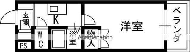 パレイースト小阪(1K/2階)の間取り写真