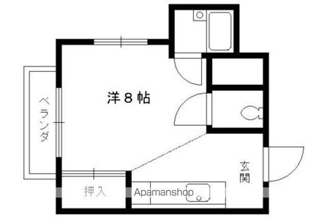 第3レジデンス春田(1K/4階)の間取り写真