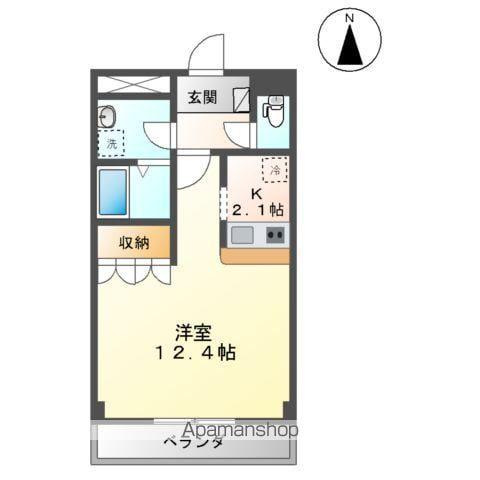 リヴェールドゥ エス(1K/3階)の間取り写真