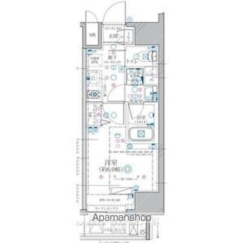 ディアレイシャス東別院(1K/8階)の間取り写真