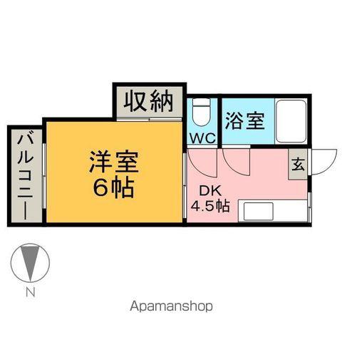 葵コーポ(1DK/1階)の間取り写真