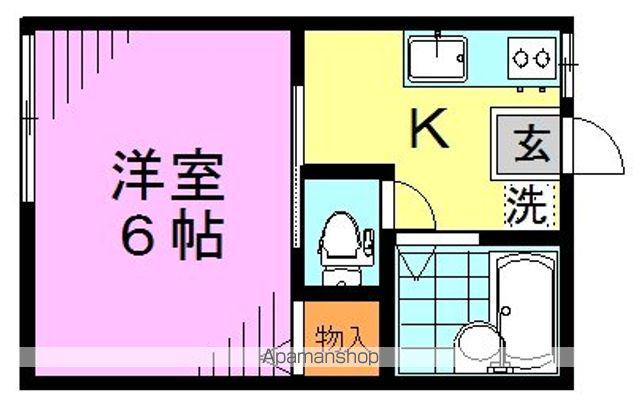 藤ガーデン(1K/1階)の間取り写真