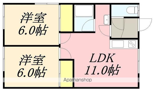 RENO-FINE 本通Ⅰ(2LDK/2階)の間取り写真