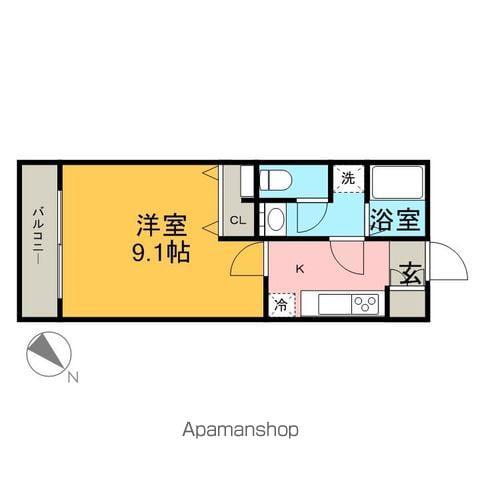 リビングステージ広瀬川(1K/5階)の間取り写真