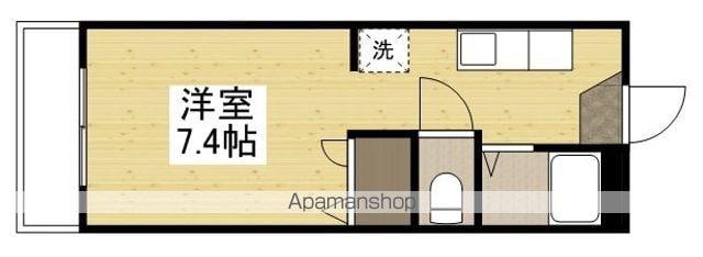 OKANOⅡ(ワンルーム/3階)の間取り写真