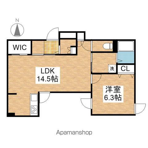 CALM CINCO(1LDK/2階)の間取り写真