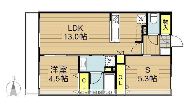 ラグゼナ戸田公園Ⅱ(1SLDK/8階)の間取り写真