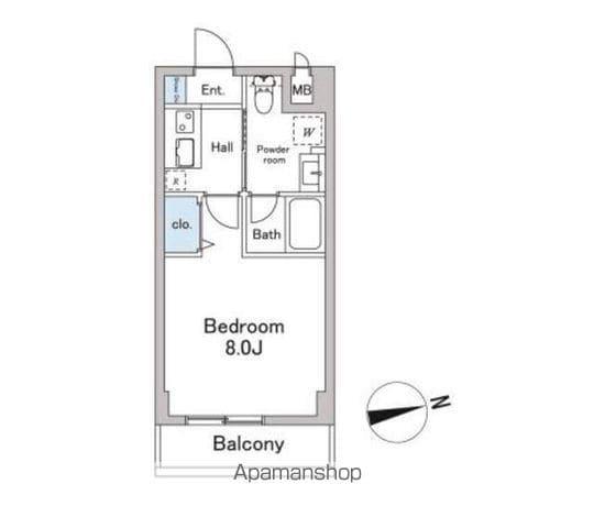 KDXレジデンス桜上水(1K/3階)の間取り写真