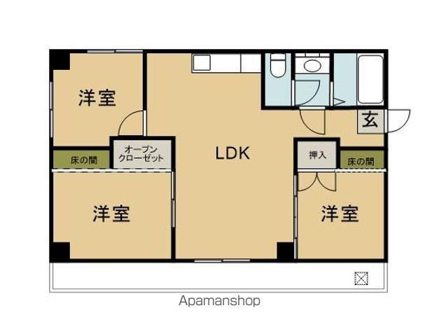 M-STYLE(3LDK/4階)の間取り写真