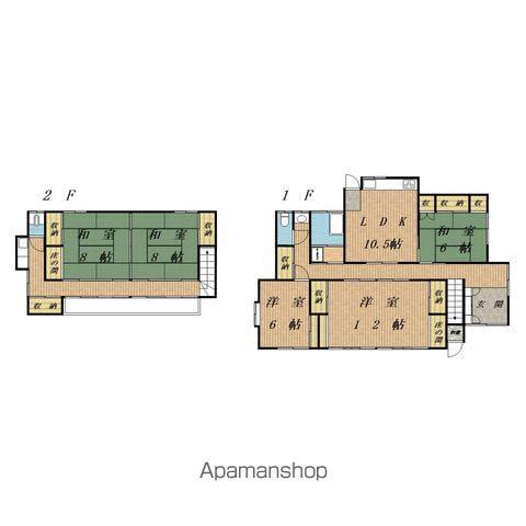 飯田線 伊那八幡駅 徒歩15分 2階建 築56年(5LDK)の間取り写真