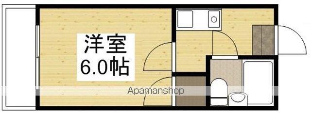 サンハイツ岡大Ⅰ(1K/1階)の間取り写真