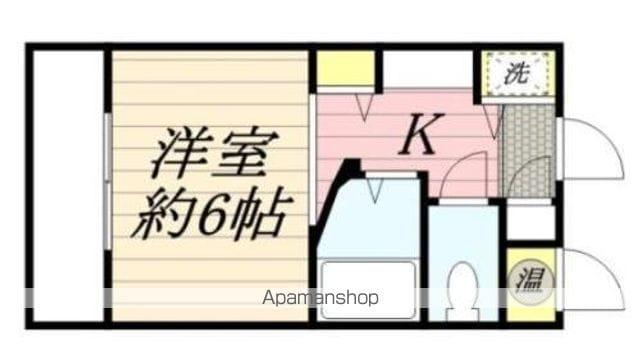 ルエ・メゾンロワール平和(ワンルーム/3階)の間取り写真