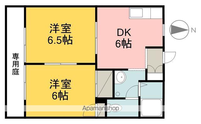 フレグランス西垣生(2DK/1階)の間取り写真