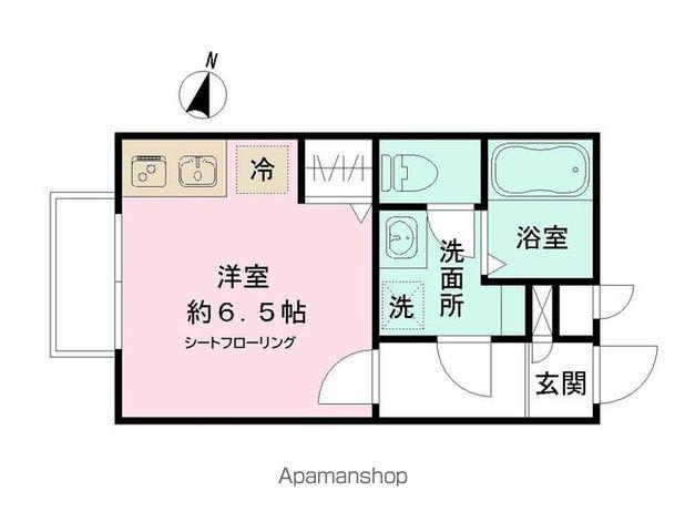 シャディグローブ(ワンルーム/1階)の間取り写真