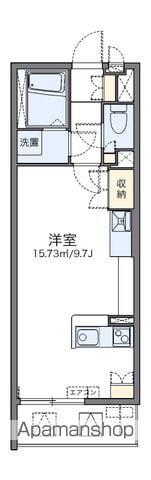 レオネクストヴィラージュ榴岡(ワンルーム/2階)の間取り写真