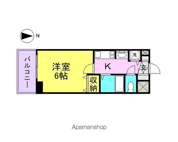 プレサンス桜通アベニュー(1K/5階)の間取り写真