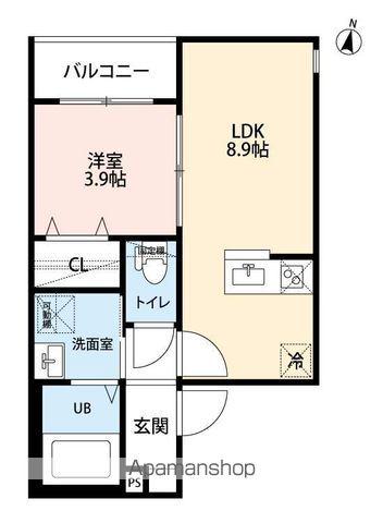 COLORSⅡ(1LDK/3階)の間取り写真