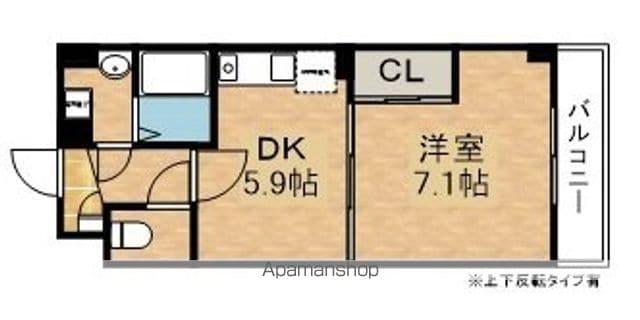 フレンドリーハウス匠南彦根(1DK/4階)の間取り写真