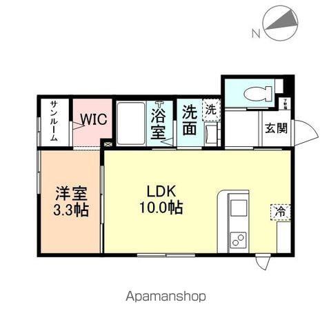 STELLA Ⅱ(1LDK/2階)の間取り写真