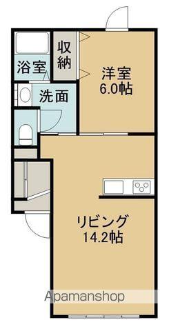 ボンヌシャーンスⅡ(1LDK/2階)の間取り写真