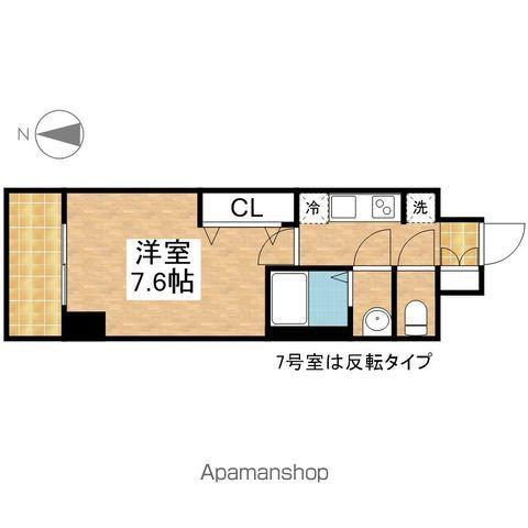 プレサンス上前津オレシア(1K/8階)の間取り写真