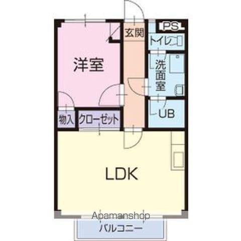 メゾンドアイリス(1LDK/1階)の間取り写真