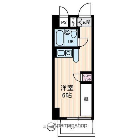 インディビレッジ(ワンルーム/4階)の間取り写真