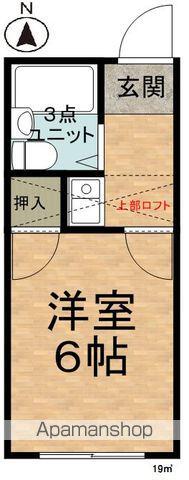 ヴィラ滝沢女鳥羽(1K/1階)の間取り写真